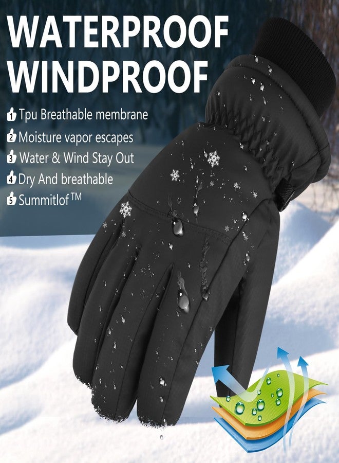 Odtmger Winter Gloves,3M Thinsulate Snow Gloves Ski Waterproof Warm Cold Weather Gloves -Cycling Running Driving - Image 2